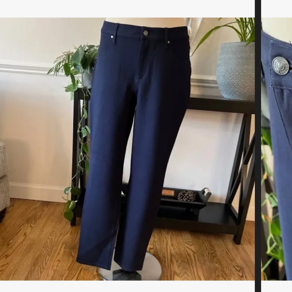 Chico’s 2R ponte five pocket, slim pant basic classic navy chicos never opened